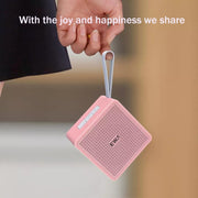 EWA A105 High Hidelity Bluetooth Speaker, Small Size High  Power Bass, TWS Bluetooth Technology Support TF(Blue)