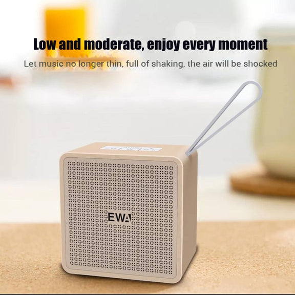 EWA A105 High Hidelity Bluetooth Speaker, Small Size High  Power Bass, TWS Bluetooth Technology Support TF(Blue)