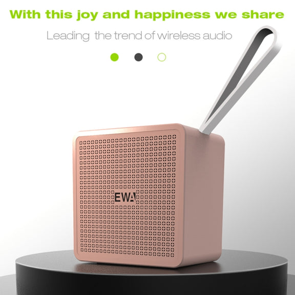 EWA A105 High Hidelity Bluetooth Speaker, Small Size High  Power Bass, TWS Bluetooth Technology Support TF(Blue)