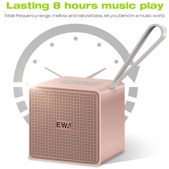 EWA A105 High Hidelity Bluetooth Speaker, Small Size High  Power Bass, TWS Bluetooth Technology Support TF(Blue)