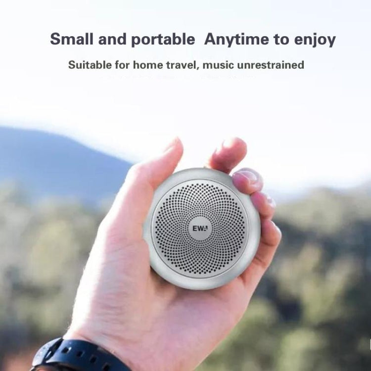 EWA A110mini High Hidelity Bluetooth Speaker Small Size High Power Bass, TWS Bluetooth Technology, Support TF(Black)