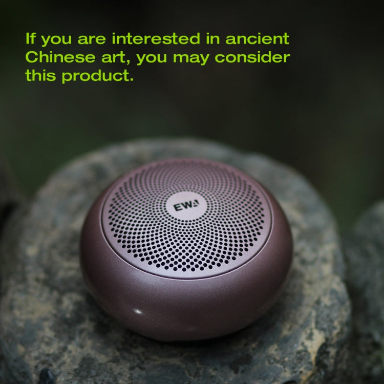EWA A110mini High Hidelity Bluetooth Speaker Small Size High Power Bass, TWS Bluetooth Technology, Support TF(Grey)