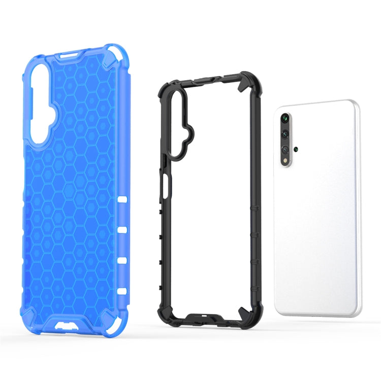 For Huawei Nova 5T Shockproof Honeycomb PC + TPU Case(Green)