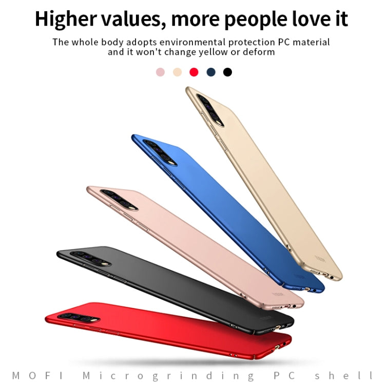 For Galaxy A50 MOFI Frosted PC Ultra-thin Hard Case(Black)