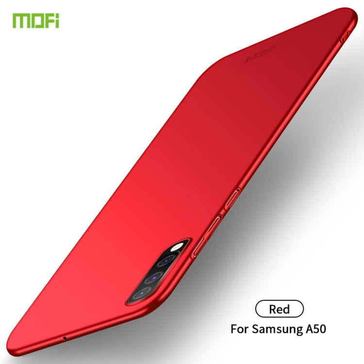 For Galaxy A50 MOFI Frosted PC Ultra-thin Hard Case(Red)