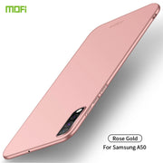 For Galaxy A50 MOFI Frosted PC Ultra-thin Hard Case(Rose gold)