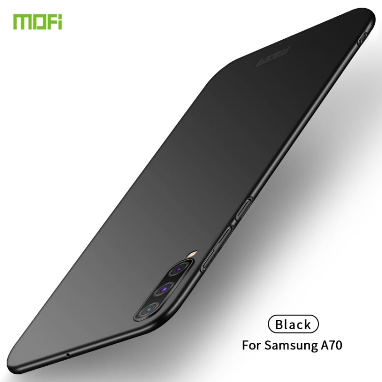 For Galaxy A70 MOFI Frosted PC Ultra-thin Hard Case(Black)
