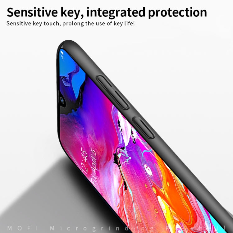 For Galaxy A70 MOFI Frosted PC Ultra-thin Hard Case(Blue)