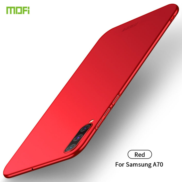 For Galaxy A70 MOFI Frosted PC Ultra-thin Hard Case(Red)