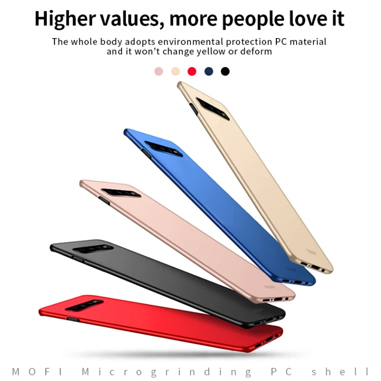 For Galaxy S10+ MOFI Frosted PC Ultra-thin Hard Case(Red)