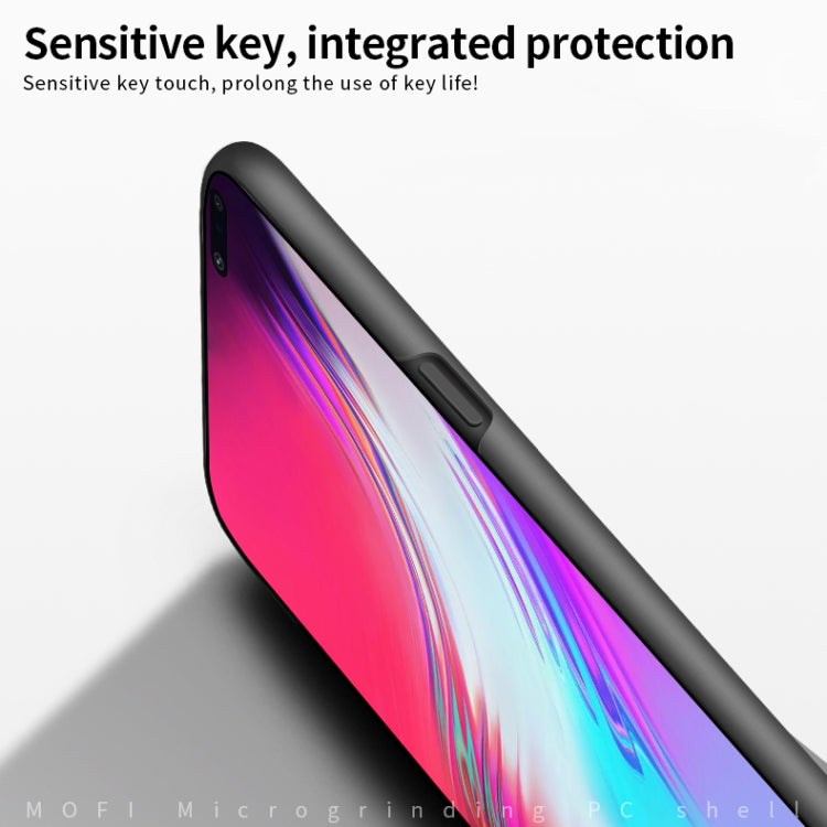For Galaxy S10 5G MOFI Frosted PC Ultra-thin Hard Case(Blue)