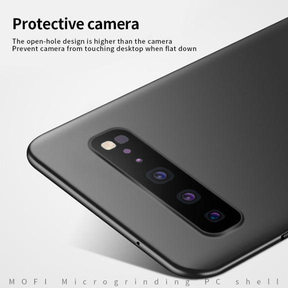 For Galaxy S10 5G MOFI Frosted PC Ultra-thin Hard Case(Gold)