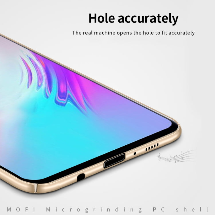 For Galaxy S10 5G MOFI Frosted PC Ultra-thin Hard Case(Gold)