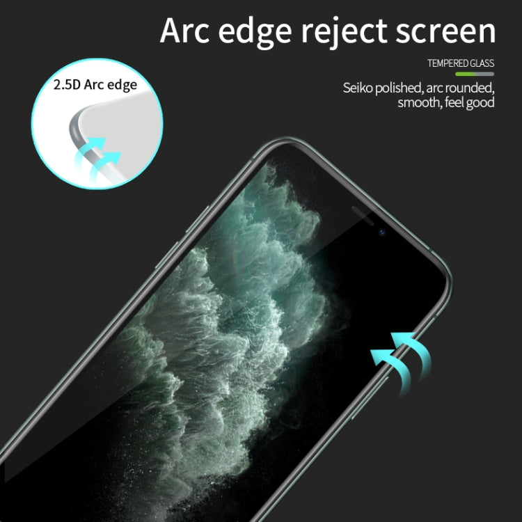 For iPhone 11 Pro Max   MOFI 9H 2.5D Full Screen Tempered Glass Film(Black)