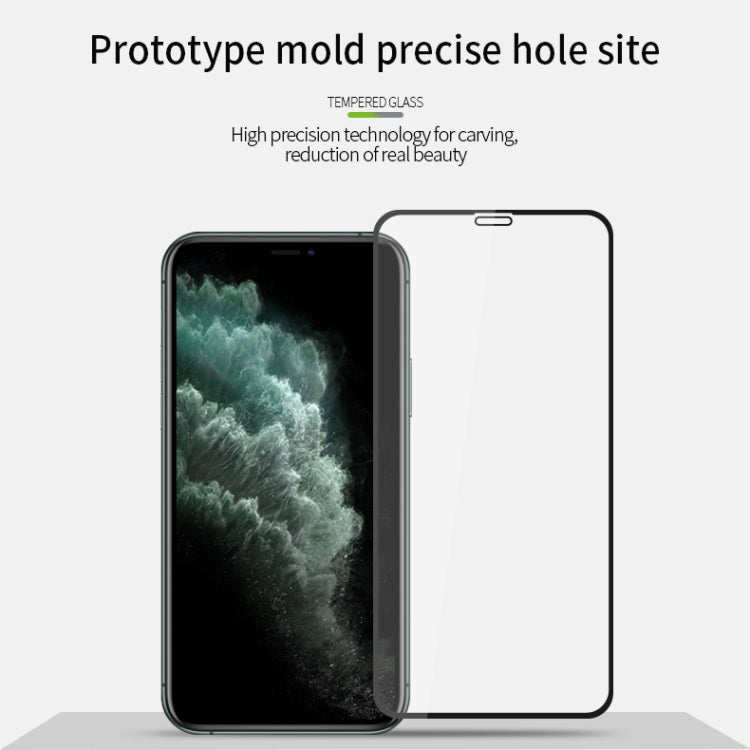 For iPhone 11 Pro Max   MOFI 9H 2.5D Full Screen Tempered Glass Film(Black)