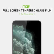For iPhone 11 Pro MOFI 9H 2.5D Full Screen Tempered Glass Film(Black)