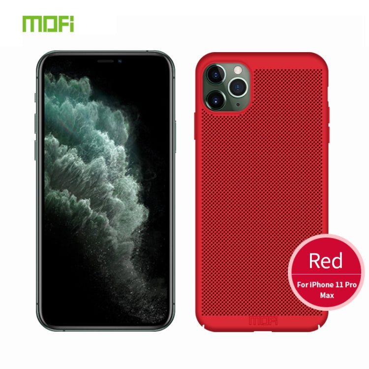 For iPhone 11 Pro Max MOFI Breathable PC Ultra-thin All-inclusive Protective Case(Red)