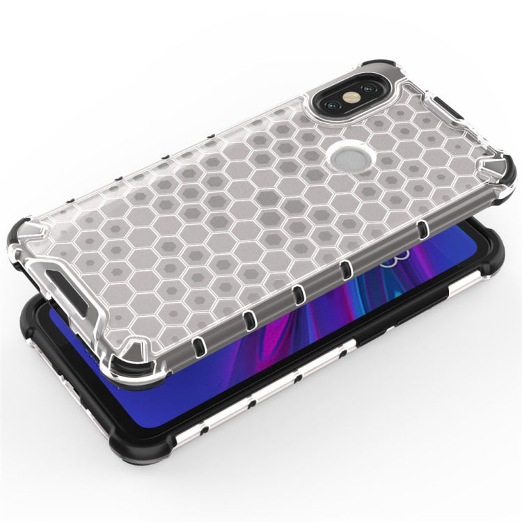 For Xiaomi Redmi Note5/Note5 Pro Shockproof Honeycomb PC + TPU Case(White)