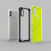 For Xiaomi Redmi Note5/Note5 Pro Shockproof Honeycomb PC + TPU Case(White)