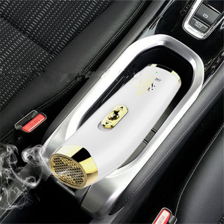 Car Handheld Electronic USB Aromatherapy Machine Aromatherapy Incense Burner(White)