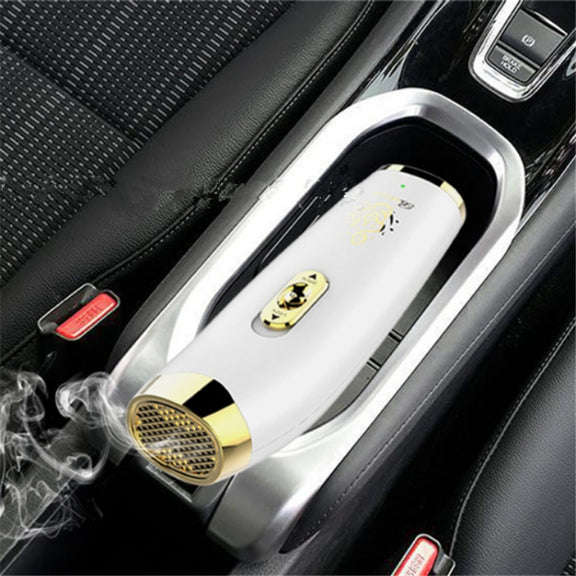 Car Handheld Electronic USB Aromatherapy Machine Aromatherapy Incense Burner(White)
