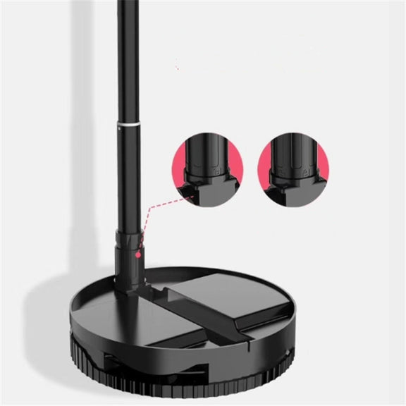 Portable Collapsible Studio-Level Professional Fill Light Mobile Phone Bracket LED Ring Light(Black)