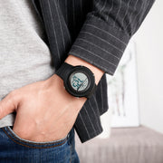 SKMEI 1497 Fashion Simple Backlight Single Display Electronic Watch Timing Alarm Watch(Black )