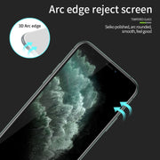 For iPhone 11 Pro Max MOFI 9H 3D Explosion-proof Curved Screen Tempered Glass Film(Black)