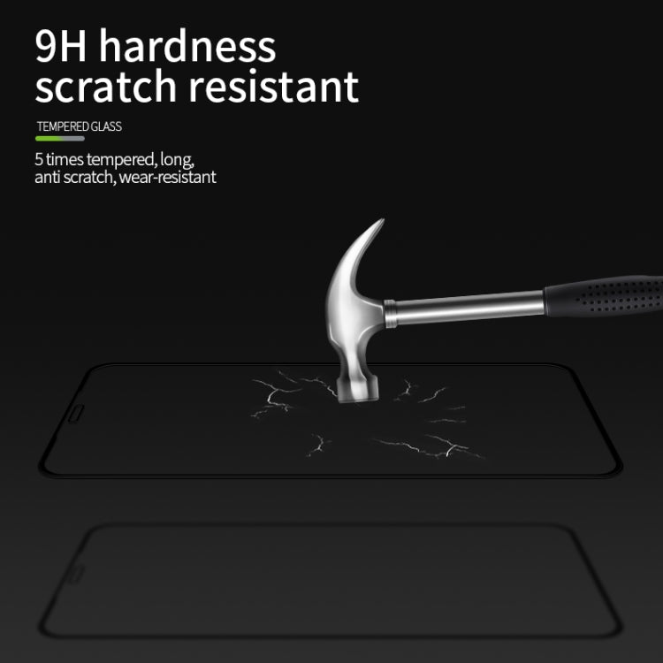 For iPhone 11 Pro Max MOFI 9H 3D Explosion-proof Curved Screen Tempered Glass Film(Black)
