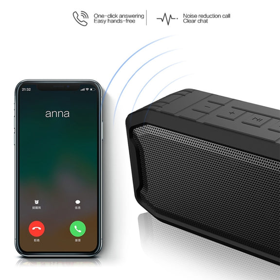 M3 Wireless Bluetooth Speakers Water-resistant Portable Outdoor Loudspeaker Mini Box Speaker Support FM & TF & U Disk(Red)