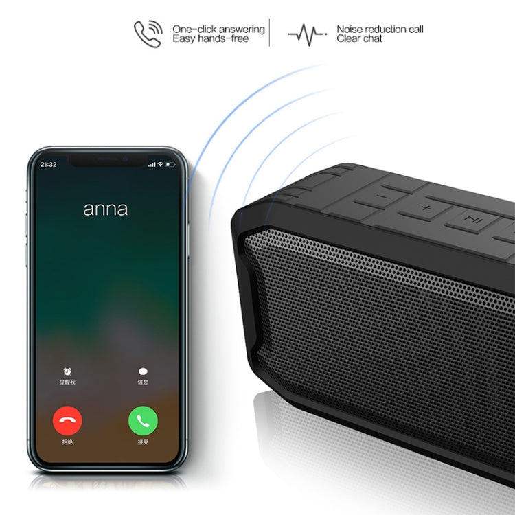 M3 Wireless Bluetooth Speakers Water-resistant Portable Outdoor Loudspeaker Mini Box Speaker Support FM & TF & U Disk(Red)