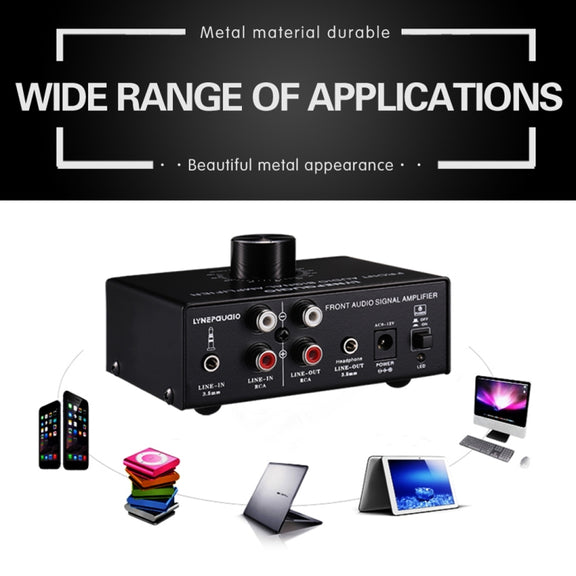 B015 Front Stereo Signal Amplifier Booster Headphones Speaker Amplifier Headset Dual-Audio Source