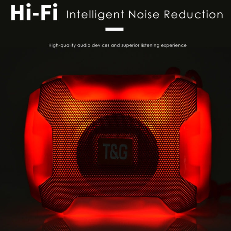 T&G TG162 LED Stereo Portable Bluetooth Speaker Mini Wireless Speaker Subwoofer(Green)