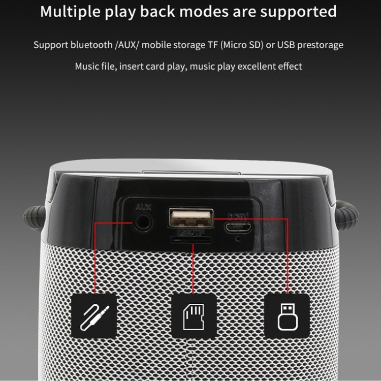 NBY 6650 Portable Multi-function Bluetooth Speaker 3D Surround Stereo Sound, Support Wireless Charging(Blue)