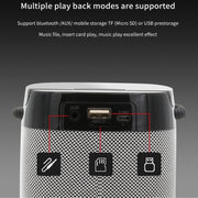 NBY 6650 Portable Multi-function Bluetooth Speaker 3D Surround Stereo Sound, Support Wireless Charging(Pinple)