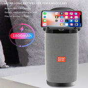 NBY 6650 Portable Multi-function Bluetooth Speaker 3D Surround Stereo Sound, Support Wireless Charging(Pinple)