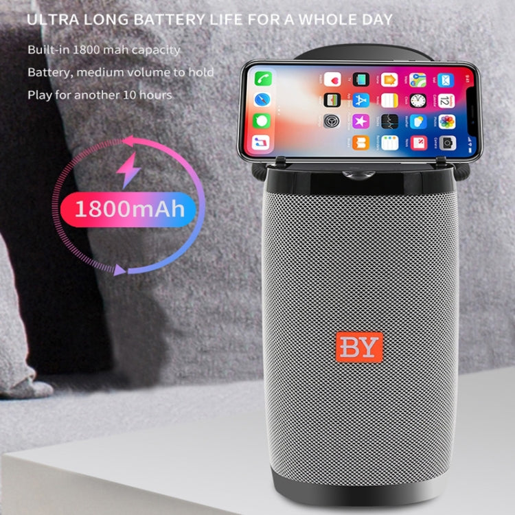 NBY 6650 Portable Multi-function Bluetooth Speaker 3D Surround Stereo Sound, Support Wireless Charging(Pinple)