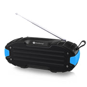 New Rixing NR907 Portable Stereo Surround Soundbar Bluetooth Speaker with Microphone, Support TF Card FM(Blue)
