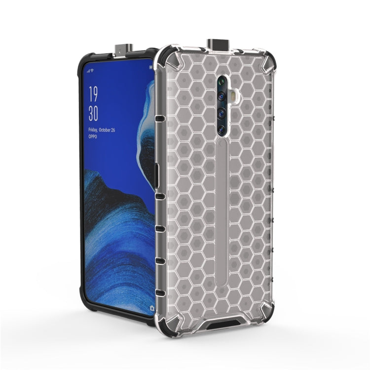 For Oppo Reno2 Z Shockproof Honeycomb PC + TPU Case(White)