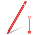 Suitable For Apple Pencil1 Generation StylusTouch Pen Silicone Protective Cover Pen Cap(Red) - Pencil Accessories by PMC Jewellery | Online Shopping South Africa | PMC Jewellery | Buy Now Pay Later Mobicred