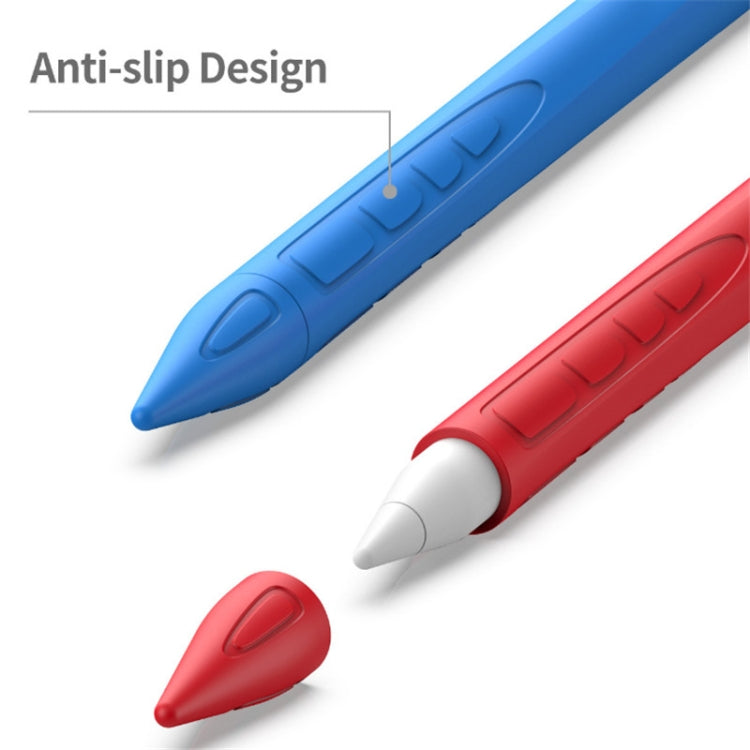 Suitable For Apple Pencil1 Generation StylusTouch Pen Silicone Protective Cover Pen Cap(Navy Blue)