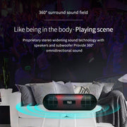 T&G TG148 Portable Stereo Audio Super Bass LED Lantern Pill Wireless Bluetooth Speaker(Blue)
