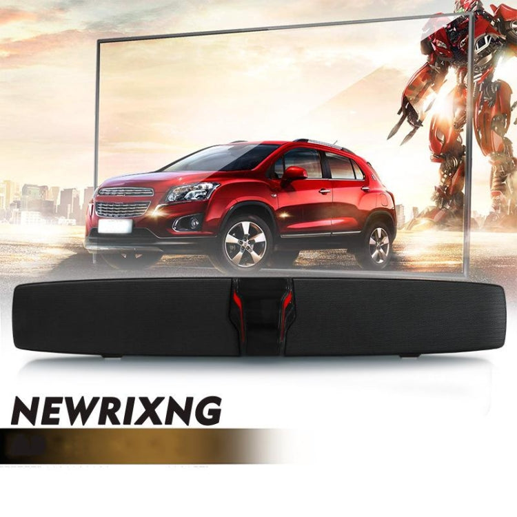 New Rixing NR7017 TWS Portable 10W Stereo Surround Soundbar Bluetooth Speaker with Microphone(Red)