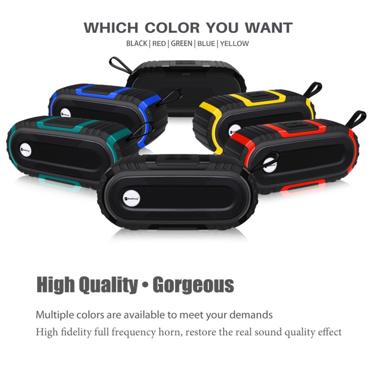 New Rixing NR5016 Wireless Portable Bluetooth Speaker Stereo Sound 10W System Music Subwoofer Column, Support TF Card, FM(Blue)