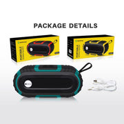New Rixing NR5016 Wireless Portable Bluetooth Speaker Stereo Sound 10W System Music Subwoofer Column, Support TF Card, FM(Red)