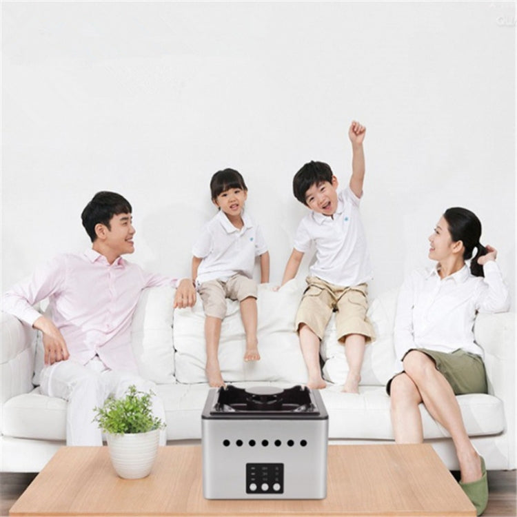 Filter Purification Ashtray Negative Ion Ashtray Intelligent Ashtray(Ssangyong Play Beads Silver)