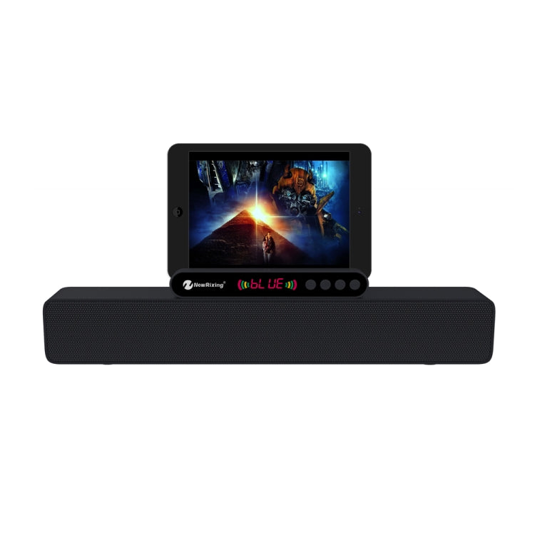 Newrixing NR-5017 LED Bluetooth Portable Speaker TWS Connection Loudspeaker Sound System 10W Stereo Surround Speaker(Black)