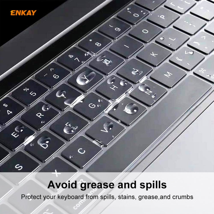 ENKAY TPU Soft Keyboard Protector for MacBook Pro 16 inch A2141 / Pro 13.3 inch A2289 & A2251 & A2338 (2020), US Version