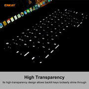 ENKAY TPU Soft Keyboard Protector for MacBook Pro 16 inch A2141 / Pro 13.3 inch A2289 & A2251 & A2338 (2020), US Version