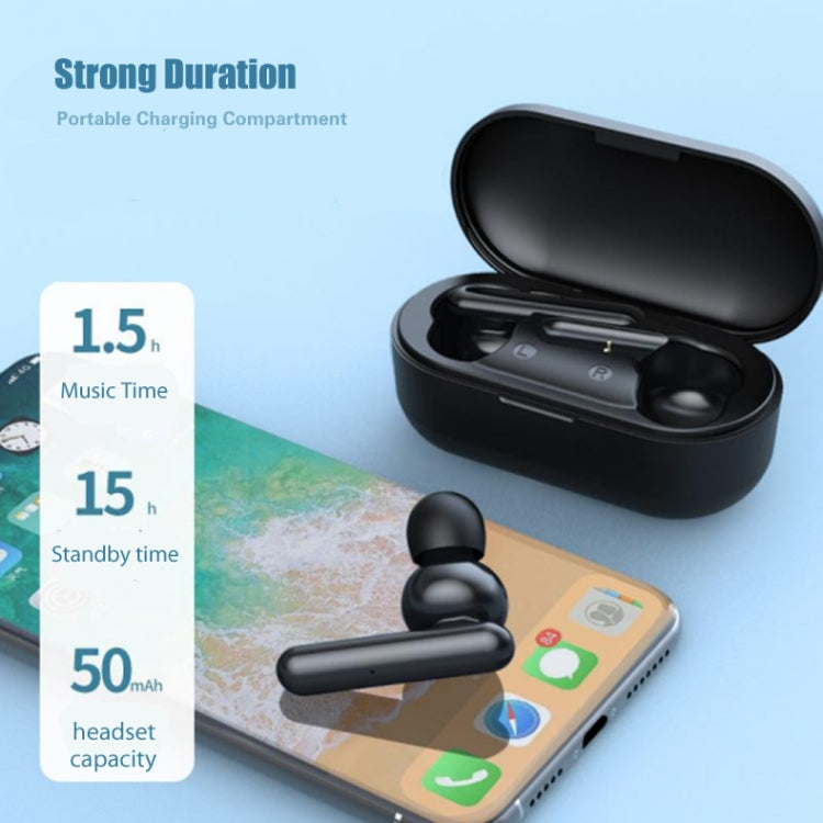 T10 Mini Touch Control Hifi TWS Wireless Bluetooth Earphones With Mic & Charger Box(Green)